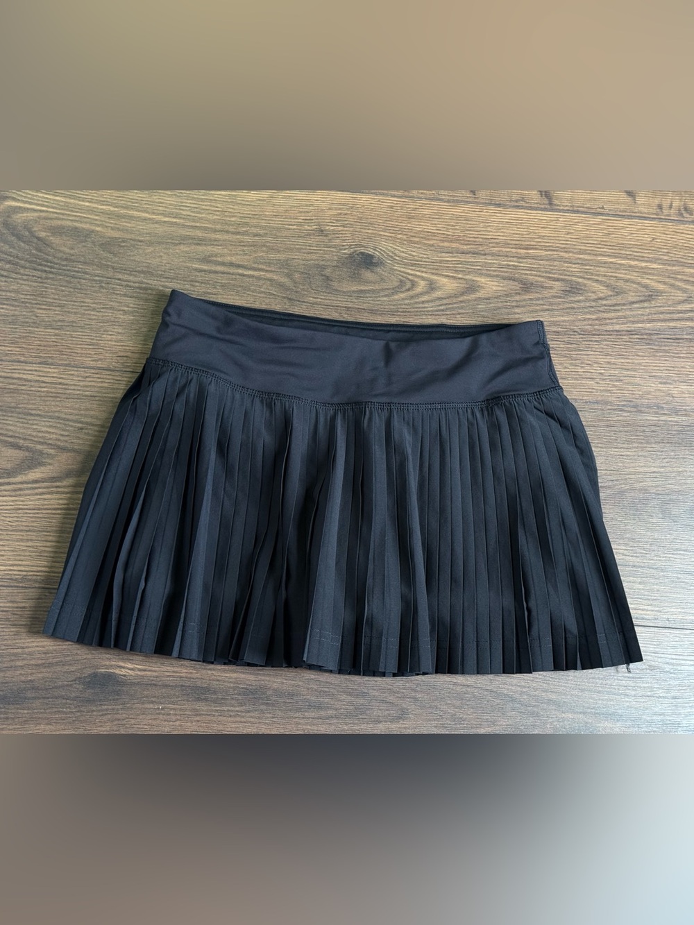 Lululemon Pace Rival Skirt Black Pleated Tennis Golf Skort Size 4